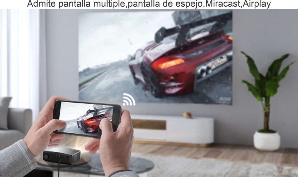 Proyector Led K5 8500 Lumens Full Hd Soporta 4k Android 9.0 Wifi Hdmi Usb - Netflix-Miracast